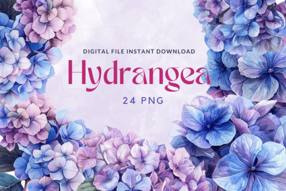 Hydrangea Watercolor Flowers: A Versatile Illustration for Content
