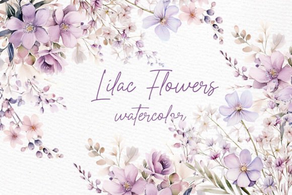 Watercolor Lilac Flowers Png: A Versatile Illustration for Brands