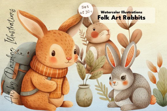 Watercolor Rabbits: A Whimsical Illustrations Review